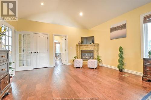 2600 Chick Court, Windsor, ON - Indoor With Fireplace