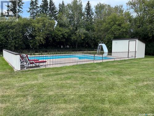 Pohler Acreage, Spalding, SK - Outdoor With In Ground Pool With Backyard