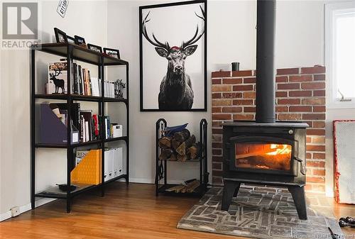 25 Old Power Road, Saint-Joseph-De-Madawaska, NB - Indoor With Fireplace