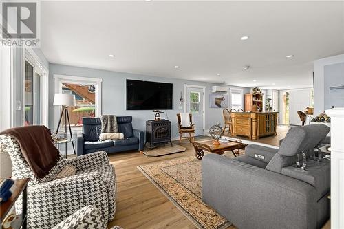 300 Pointe Des Georges, Aldouane, NB - Indoor Photo Showing Living Room With Fireplace