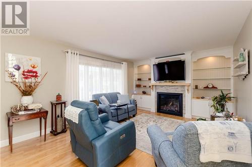 96 Hennessey Road, Moncton, NB - Indoor Photo Showing Living Room With Fireplace