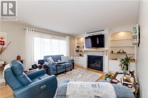 96 Hennessey Road, Moncton, NB - Indoor Photo Showing Living Room With Fireplace