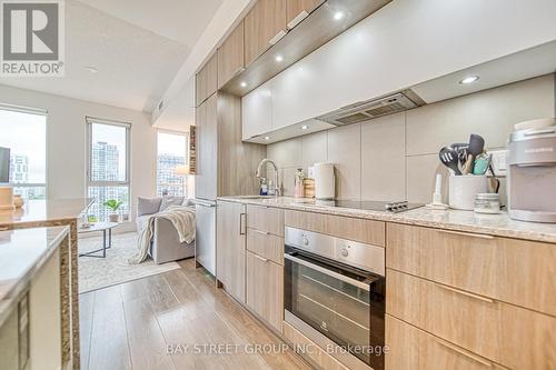 2312 - 55 Regent Park Boulevard, Toronto, ON - Indoor Photo Showing Kitchen With Upgraded Kitchen