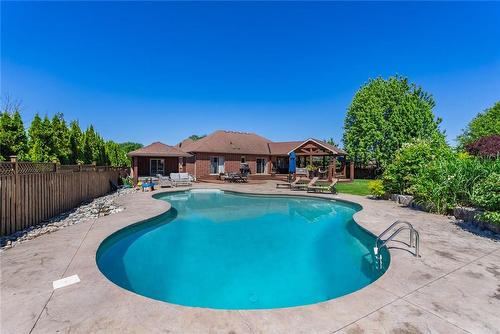 46 Sea Breeze Drive, Port Dover, ON - Outdoor With In Ground Pool With Backyard