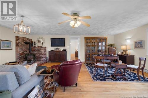 25 Beverley Hills Drive, Grand Bay-Westfield, NB - Indoor Photo Showing Living Room With Fireplace