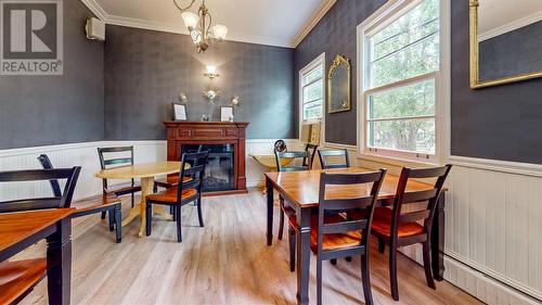 93 Station Road, Brigus, NL - Indoor Photo Showing Dining Room With Fireplace