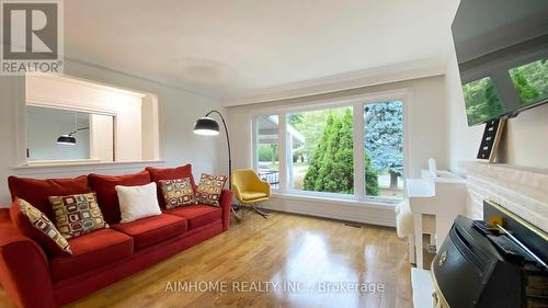 63 Bowerbank Drive, Toronto (Newtonbrook East), ON - Indoor Photo Showing Living Room With Fireplace