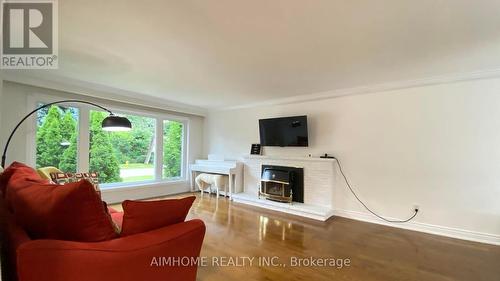 63 Bowerbank Drive, Toronto (Newtonbrook East), ON - Indoor Photo Showing Living Room With Fireplace