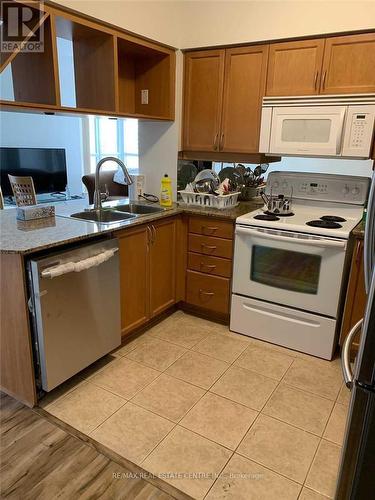 2610 - 4080 Living Arts Drive, Mississauga (City Centre), ON - Indoor Photo Showing Kitchen With Double Sink