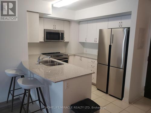 106 - 30 Via Rosedale Drive, Brampton, ON - Indoor Photo Showing Kitchen With Stainless Steel Kitchen With Double Sink