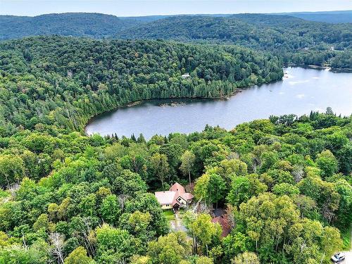 Aerial photo - 70 Ch. Luna, Saint-Sauveur, QC - Outdoor With Body Of Water