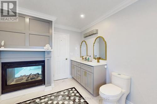 43 Mac Carl Crescent, Whitby (Rolling Acres), ON - Indoor Photo Showing Bathroom With Fireplace