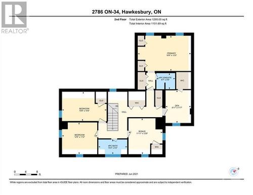 Second Floor Plan - 2786 Highway 34 Highway, Hawkesbury, ON 