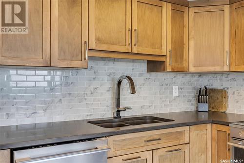 1260 424 Spadina Crescent E, Saskatoon, SK - Indoor Photo Showing Kitchen With Double Sink