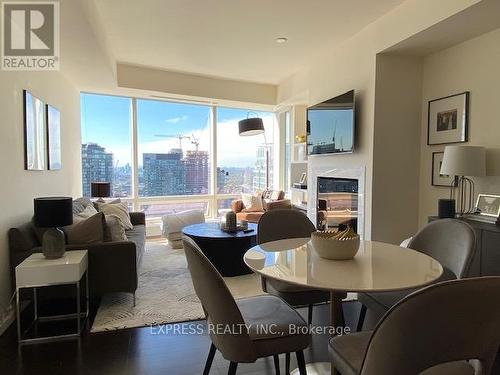 4202 - 180 University Avenue, Toronto, ON - Indoor With Fireplace