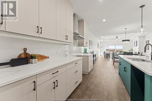 3198 Tullio Drive, Lasalle, ON - Indoor Photo Showing Kitchen With Double Sink With Upgraded Kitchen