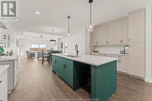 3198 Tullio Drive, Lasalle, ON - Indoor Photo Showing Kitchen With Double Sink With Upgraded Kitchen