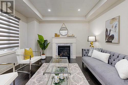 250 Wesmina Avenue, Whitchurch-Stouffville, ON - Indoor Photo Showing Living Room With Fireplace