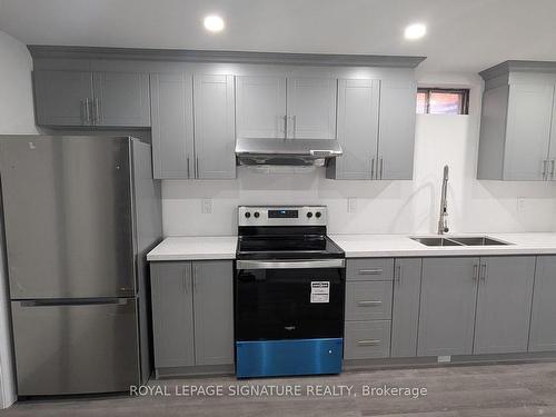 Bsmt-24 Richwood Cres, Brampton, ON - Indoor Photo Showing Kitchen With Double Sink