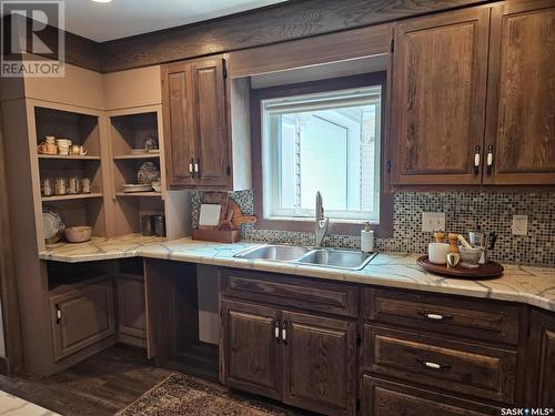 507 Pheasant Street, Grenfell, SK - Indoor Photo Showing Kitchen With Double Sink