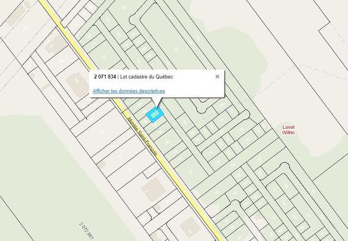 Plan (croquis) - Mtée St-François, Laval (Saint-Vincent-De-Paul), QC 