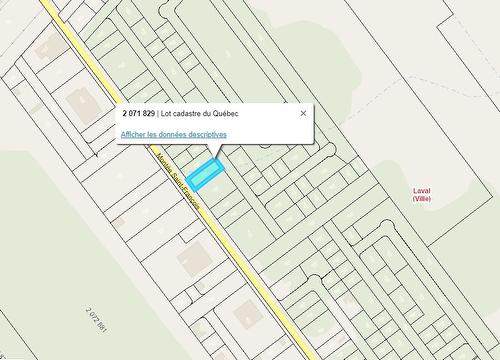 Plan (croquis) - Mtée St-François, Laval (Saint-Vincent-De-Paul), QC 