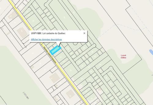 Plan (croquis) - Mtée St-François, Laval (Saint-Vincent-De-Paul), QC 