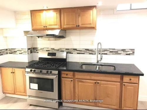 Lower-74 Deanscroft Sq, Toronto, ON - Indoor Photo Showing Kitchen With Double Sink