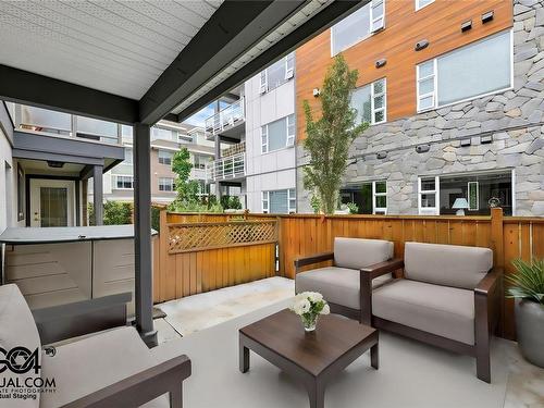 1-9875 Third St, Sidney, BC - Outdoor With Deck Patio Veranda With Exterior