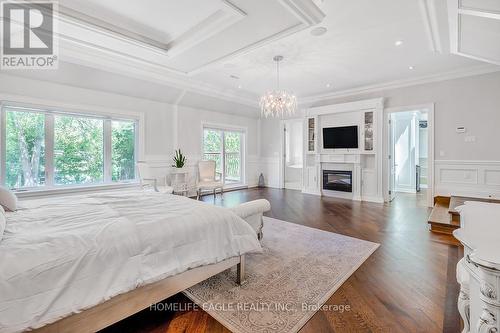 288 Parkview Avenue N, Toronto, ON - Indoor Photo Showing Bedroom With Fireplace