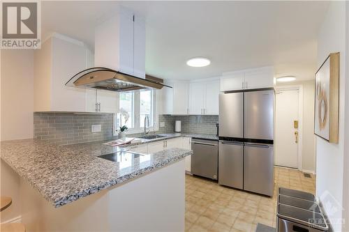 The kitchen is fully renovated with Granite countertops, brand-new high-end SS appliances - 2130 Fillmore Crescent, Ottawa, ON - Indoor Photo Showing Kitchen With Upgraded Kitchen