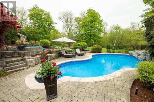10125 Pineview Trail, Milton, ON - Outdoor With In Ground Pool With Deck Patio Veranda With Backyard