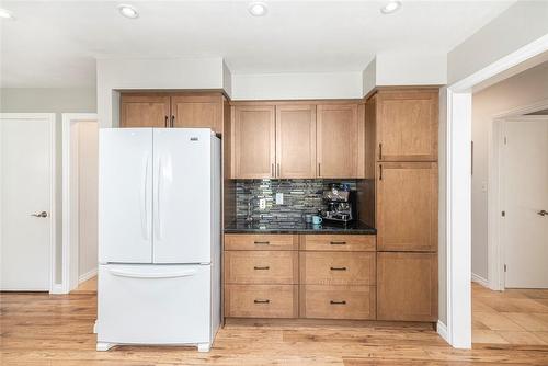 What kitchen is complete without a coffee bar? - 64 Terrace Drive, Dundas, ON - Indoor Photo Showing Kitchen