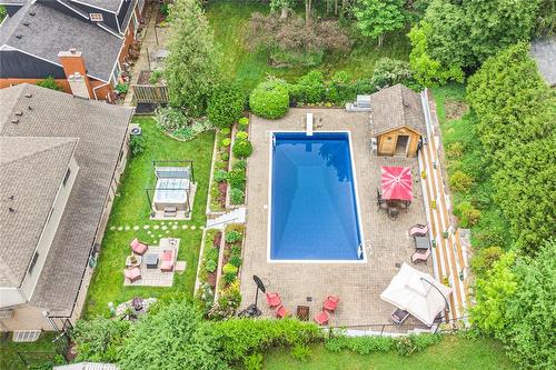 Porta Backyarda! - 64 Terrace Drive, Dundas, ON - Outdoor With In Ground Pool