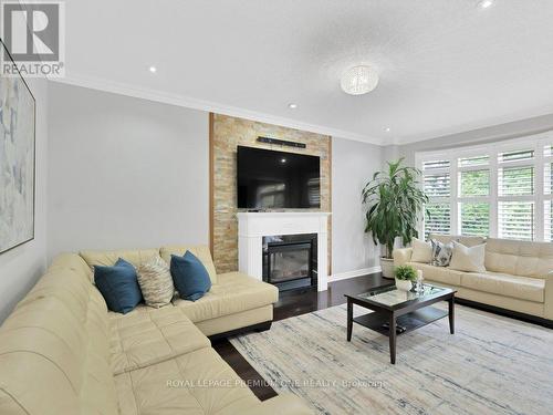 115 Worthview Drive, Vaughan, ON - Indoor Photo Showing Living Room With Fireplace