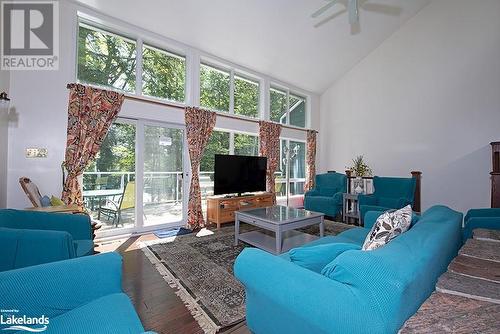 View looking thru to The Kitchen - 285 Huron Trail, Port Severn, ON - Indoor Photo Showing Living Room