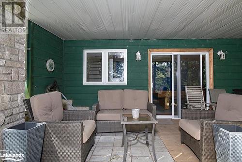 Sitting area next to Walkout Lower Level - 285 Huron Trail, Port Severn, ON - Outdoor With Deck Patio Veranda With Exterior