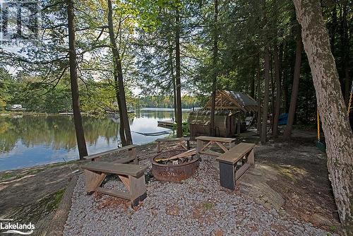 Firepit and Hammock! - 285 Huron Trail, Port Severn, ON - Outdoor With Body Of Water