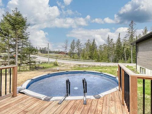 Pool - 164 Rue Grandmaison, Mont-Blanc, QC - Outdoor With Above Ground Pool