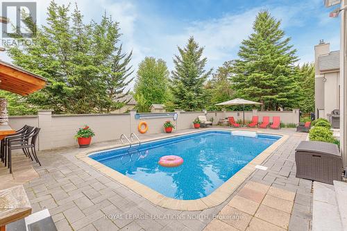 160 Grand Cypress Lane, Blue Mountains, ON - Outdoor With In Ground Pool With Backyard