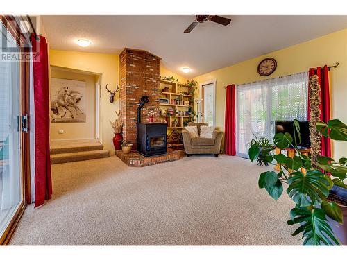 4851 Lansdowne Road, Armstrong, BC - Indoor With Fireplace