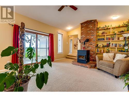 4851 Lansdowne Road, Armstrong, BC - Indoor With Fireplace