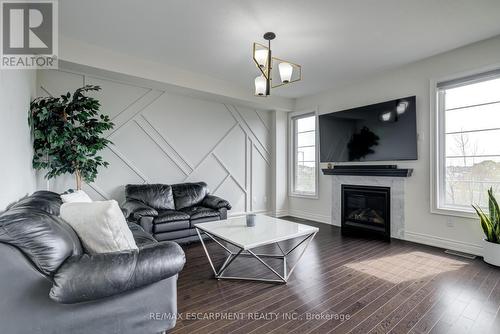 1326 Raspberry Terrace, Milton, ON - Indoor Photo Showing Living Room With Fireplace