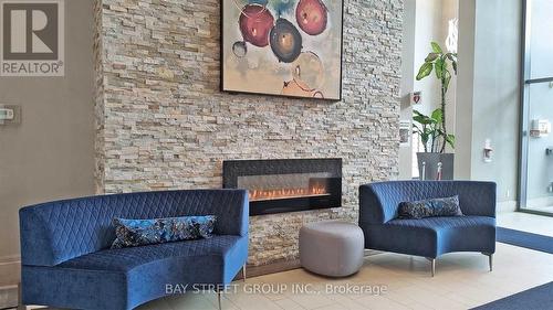 2207 - 2230 Lake Shore Boulevard W, Toronto, ON - Indoor Photo Showing Living Room With Fireplace