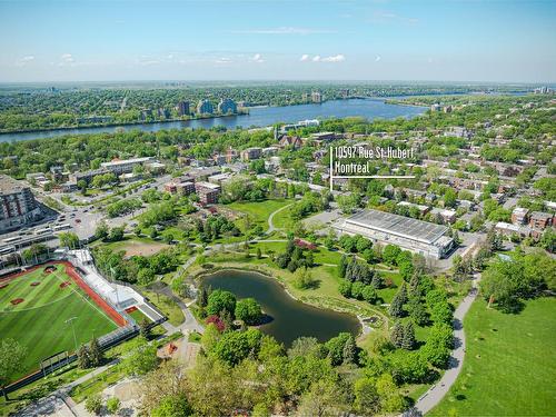 Aerial photo - 10597 Rue St-Hubert, Montréal (Ahuntsic-Cartierville), QC - Outdoor With Body Of Water With View