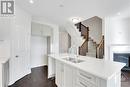 343 Kanashtage Terrace, Ottawa, ON  - Indoor Photo Showing Kitchen With Fireplace With Double Sink 