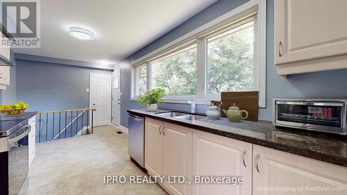 22 Royal Doulton Drive, Toronto, ON - Indoor Photo Showing Kitchen With Double Sink