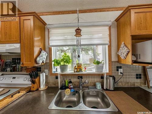 107 May Street, Neudorf, SK - Indoor Photo Showing Kitchen With Double Sink