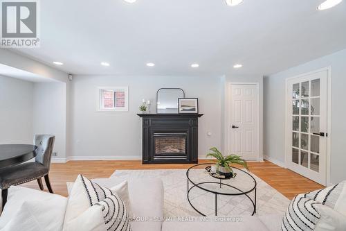 24 Oak Street, Halton Hills, ON - Indoor Photo Showing Living Room With Fireplace