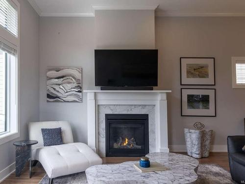 1305 Centauri Dr, Langford, BC - Indoor Photo Showing Living Room With Fireplace